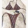 Kvinnors bikini kontrast färg bikini kvinnor designer badkläder baddräkter designer kvinnor baddräkter designer sexig bikini två-stycken baddräkt mode badkläder s-xl