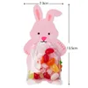 Present Wrap Easter Candy Box Pink Lollipop Card Packing Pouch Påsar för Happy Supplies 2024