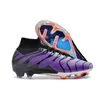 Superflyes 9 MDSES 엘리트 FG 축구 신발 Cleats Crampons de Football Boots Red White Gold