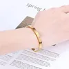 Design classique Or Argent Rose Couleurs Bracelets Titane Acier Diamant Bracelet pour Femmes Hommes LOVE Bangle avec Scre223O