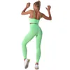 Conjuntos ativos kit de ginásio feminino yoga sólido sutiã calças definir fitness exercício terno das mulheres treino roupas esportivas para o