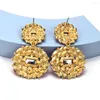 Dangle Earrings Luxury Multicolored Crystal Drop High Quality Statement Jewelry For Women Bridal Gifts Wholesale