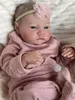 NPK19inch Awake Reborn Baby Doll Déjà Peint Fini Levi born Taille 3D Peau Visible Veines Collection Art 231229