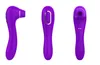 Double headed suction vibrator stick vibration masturbator female G-spot honey tongue toy adult sex 231129