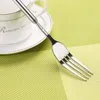 Fourchettes couverts fourchette antirouille Surface lisse cueillette dîner fruits Dessert Long pour la cuisine