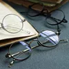 Fashion Sunglasses Frames Retro Pure Titanium Glasses Frame Men Classic Vintage Round Optical Eyewear Myopia Reading Prescription 302K