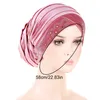 Sjaals Vrouwen Elastisch Fluwelen Boor Hoofd Wrap Hoed Headwrap Mode Strips Tulband Cap Accessoires Mutsen Haaruitval Hoofddoek