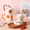 Tassen Obst Keramik Kaffeetasse Home Kreatives Frühstück Milch Niedliche Kinder Wasser trinken Tassen Ein Weihnachtsgeschenk Tasse für Freund