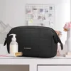 BAGSMART Borsa per trucco da viaggio Borsa per cosmetici per borsa Custodia per pennelli per trucco per donna Custodia portatile ampia e ampia240102