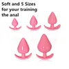 5 stuks Anale Training Plug Set Kleine tot Grote Butt Kralen ButtPlug Anus Trainer Kit Massager Speeltjes Voor Vrouwen mannen Volwassen Homo Paar 240102