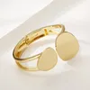 Bangle Fashionable Asymmetrical Personality Irregular Geometric Shapes Bracelet Alloy Spring Jewelry For Women Accessories