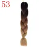 Estensioni dei capelli sintetici da 100 pezzi Capelli intrecciati viola ombre Capelli intrecciati in fibra ad alta temperatura bicolore6810699