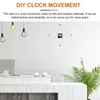 Clocks Accessories DIY Noiseless Clock Accessory Plastic Movement Decorate Supplies Metal Mute Simple Durable