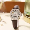 Dameshorloge horloges van hoge kwaliteit designer mode luxe quartz-batterij lederen 35 mm waterdicht horloge