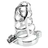 Rvs Kuisheidskooi 404550mm Penis Ring voor Mannen Cock Brancard Scrotum Lock Seksspeeltjes Mannelijke 18 Harnas Koppels games 240102