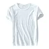 Camisetas para hombre, camiseta 2024, ropa de manga corta, cuello redondo, algodón puro, holgada, holgada, camisa de base juvenil versátil y grande