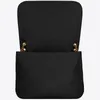 デザイナーショルダーバッグトラベルバッグトートクレセントアーム財布の下の本物の革の女性ハンドバッグ財布チェーンブラッククロスボディバッグ