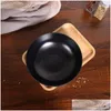 Dinnerware Sets A5 Melamine Tableware Bowl Japanese Style Ramen Black Porcelain Imitation Noodle Container For Home Only 1Pc Drop Deli Otnr6