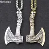 Odin Norse Viking Wolf와 Raven Ax Axet Witchcraft 펜던트 목걸이 Wicca Pagan Slavic Perun Ax Jewelery Drop 20203087