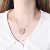 Pendant Necklaces Fashion Low Moq Gold Plated White Cz Jewelry Letter Initial Necklace