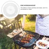 Borden 6 stuks Grillplaat BBQ Hol Servies Uitgeholde buitenbarbecue Abs Keukenbenodigdheden