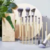 Jessup Makeup Brushes Set Premium Synthetic Foundation Powder Angled Concealer Blending Eyeshadow Duo Eyebrow Brush Makeup T327240102