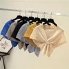 Schals Koreanische feste hohle Wolle gestrickte Schal Krähenfüße schützen Halswirbelsäule klimatisierten Mantel Damen Sommer warmer Schal P89