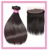 Braziliaans Maagdelijk Haar Zijdeachtig Recht 3 Bundels Met 13X4 Kant Frontaal Met Baby Hair Extensions 828 inch Haarinslagen Met 13 Bij 4 F8126803