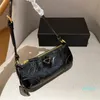 Luxury leather pattern wallet designer shoulder handbag underarm crossbody bag tote metal buckle fashion