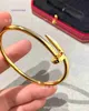 Car tires's New Brand Classic Designer Bracelet High Version Nail Head Full body Gold Precision Carved Live Streaming Sales With Original Box