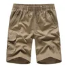 Męskie spodenki 2024 Summer Men Casual Cargo Outdoor Short Pants Solid Color Man Man Bawełna Rozmiar XL-4XL