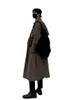 고급 디자인 Cthulhu 영국 남자 가을과 겨울 중간 길이 캐주얼 라펠 트렌치 코트