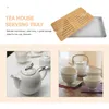 تدعى Teaware Tea Tean Tray Gaphanes Gongfu Table يقدم مكتب Teahouse Home Office