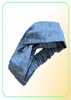 Plaid Denim Hair Band Blue Crossed Headbands Cloth Thin Headscarf Women Outdoor Letter Headdress Casual Headwraps3348941