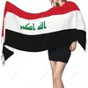 Scarves Iraq Flag Scarf Pashmina Warm Shawl Wrap Hijab Spring Winter Multifunction Unisex