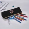 Estetisk blyertsfodral R-bosatt-spel-e-evil Box Simple Classic School Cases Pu Leather Stationery