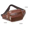 Men's Waist Pack Leather Bag Waist Belt Bag Male Leather Fanny Pack Fashion Luxury Small Shoulder Bags For Men 231229