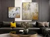 Living Room Golden Oil Painting Abstract Mural Print Image Golden Tree Wall Art Picture for Living Room Home Decoration2221613