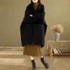 Trench da donna SuperAen 2024 Cappotto invernale in cotone Parka caldo coreano con cappuccio allentato per donna