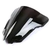 Motorcycle Clear Black Double Bubble Windscreen Windshield ABS For Yamaha YZF R6 2008-2016