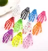 Halloween Party Zombie Skull Skeleton Hand Bone Claw Hairpin Punk Hair Clip For Women Girl Hair Accessories Headwear 100 PCS5065251