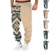 Calças masculinas casuais retro roupas masculinas estilo étnico impressão plus size corredores soltos calças esportivas vintage harajuku sweatpants