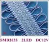 2024 وحدة ضوء حقن PVC مقاومة للماء لرسالة الإشارة DC12V 42mm*11mm*6mm SMD 2835 2 LED 1W