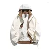 Vestes pour hommes Coupe-vent Veste décontractée 2024 Style Stormtrooper Automne Costume d'escalade Costume de travail à capuche