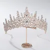 KMVEXO – couronnes de mariée couleur or Rose, coiffure de princesse, bandeau d'anniversaire, bijoux de cheveux de mariage Vintage, diadèmes de fête de mariée, cadeau 240102