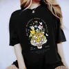 T-shirts pour femmes Harajuku années 90 à la mode mignon à manches courtes papillon imprimé vêtements motif T-Shirt mode décontracté noir T-Shirt.