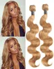 Peruvian Blonde Bundles Unprocessed Human Hair Weave 3 Pcs 300g Brazilian Peruvian Malaysian Indian Virgin Hair Body Wave color 272991690