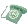 Розовый проводной стационарный телефон в стиле ретро, классический винтажный старомодный телефон для домашнего офиса, подарок для пожилых людей 240102