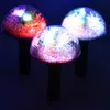 12 V Julbarn Led Handheld Light Mushroom Shape Spin Toy Gift for Kids 240102