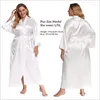 Peignoir de nuit pour femmes femmes extra longues robes silky robe charmante nuit allongée.